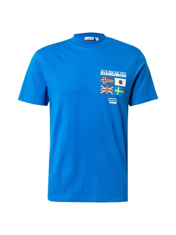 NAPAPIJRI NAPAPIJRI Majica 'SERE'  morsko plava / azur / boja vina / bijela