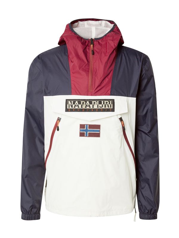 NAPAPIJRI NAPAPIJRI Prijelazna jakna 'RAINFOREST'  morsko plava / crno plava / krvavo crvena / prljavo bijela