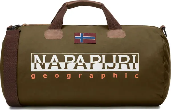 NAPAPIJRI NAPAPIJRI Putna torba 'Bering 3'  smeđa / maslinasta / bijela