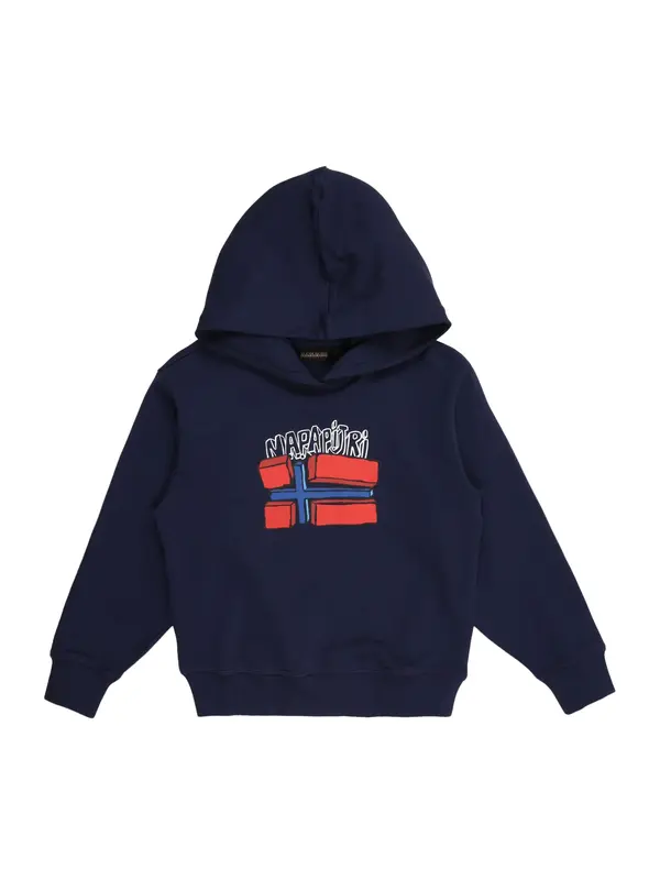 NAPAPIJRI NAPAPIJRI Sweater majica 'Albedo'  plava / tamno plava / svijetlo crvena / bijela