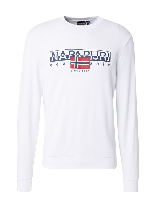 NAPAPIJRI NAPAPIJRI Sweater majica 'AYLMER'  mornarsko plava / crvena / bijela