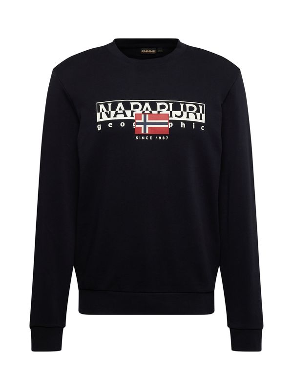 NAPAPIJRI NAPAPIJRI Sweater majica 'AYLMER'  tamno plava / karmin crvena / crna / bijela