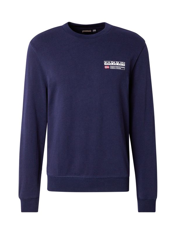 NAPAPIJRI NAPAPIJRI Sweater majica 'B-KASBA C'  morsko plava / vatreno crvena / bijela