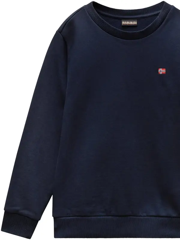 NAPAPIJRI NAPAPIJRI Sweater majica 'Balis C 2'  morsko plava / crvena / bijela