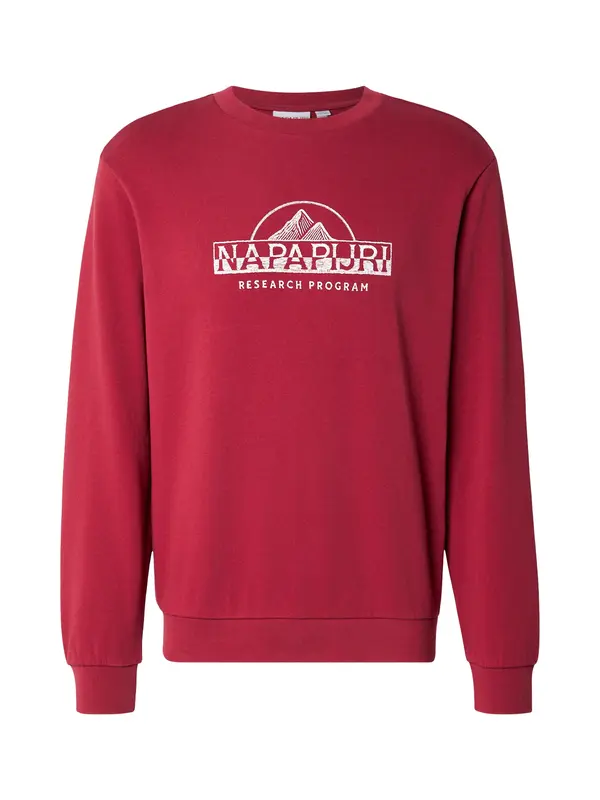 NAPAPIJRI NAPAPIJRI Sweater majica 'BANDIR'  crvena / bijela