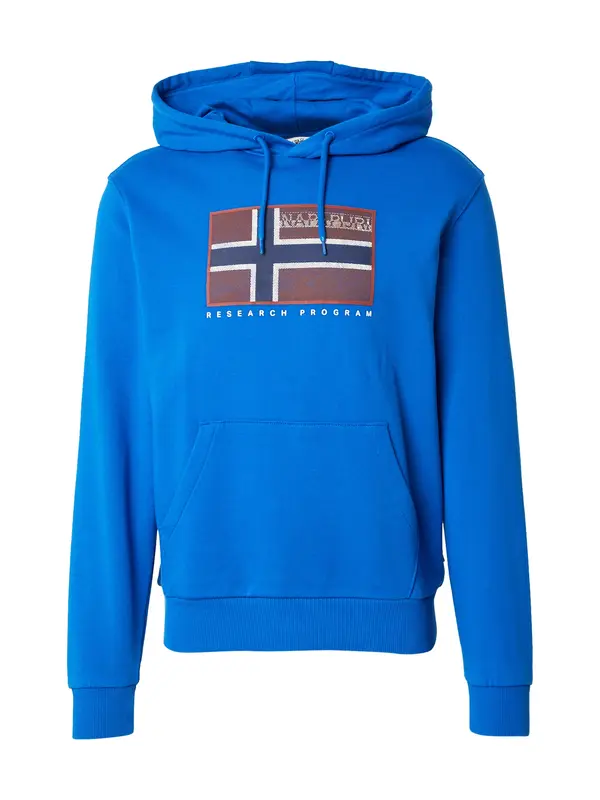 NAPAPIJRI NAPAPIJRI Sweater majica 'BEMILES'  tirkiz / klasično crvena / bijela