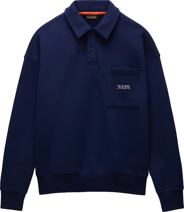 NAPAPIJRI NAPAPIJRI Sweater majica 'Miraat'  ultra morsko plava / bijela