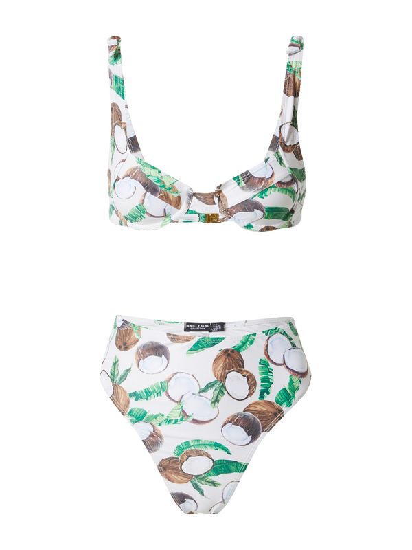 Nasty Gal Nasty Gal Bikini  bež / smeđa / zelena / svijetlozelena