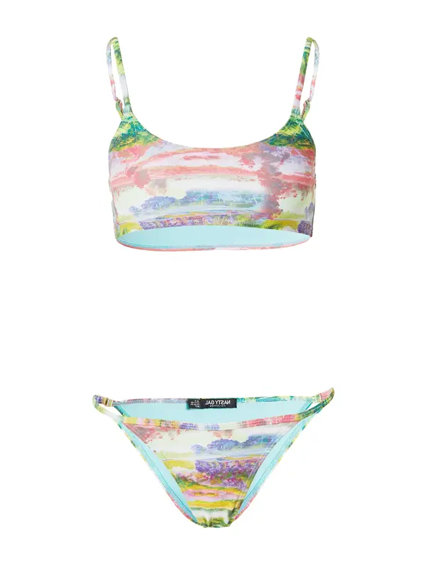 Nasty Gal Nasty Gal Bikini  svijetloplava / žuta / zelena / rosé