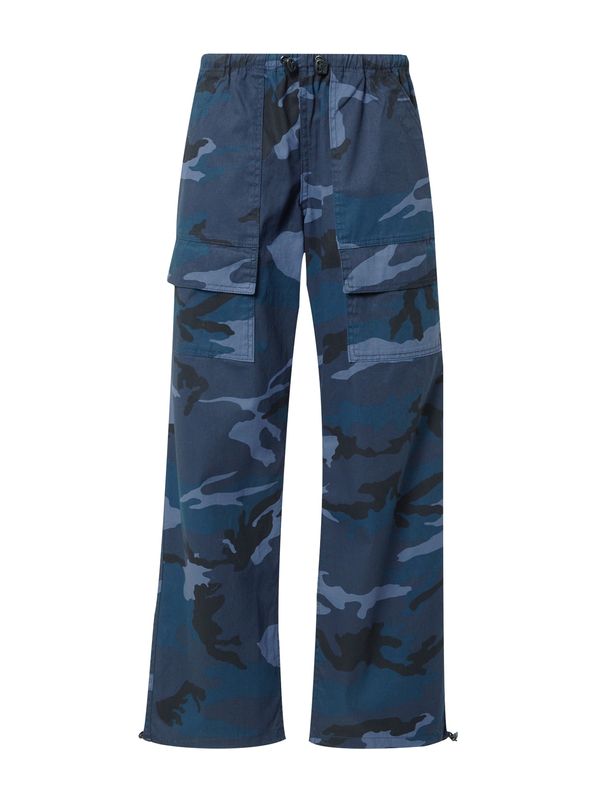 Nasty Gal Nasty Gal Cargo hlače  crno plava / plavi traper / tamno plava / crna