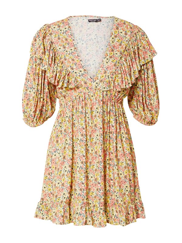 Nasty Gal Nasty Gal Haljina  bež / žuta / breskva / crna