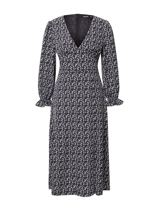 Nasty Gal Nasty Gal Haljina 'Ditsy'  crna / bijela