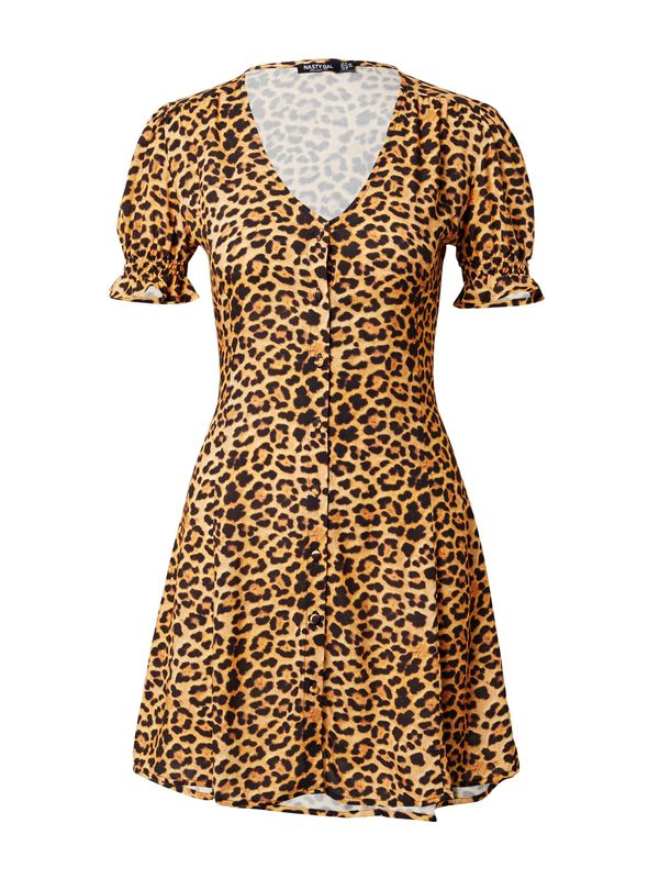 Nasty Gal Nasty Gal Haljina  konjak / crna