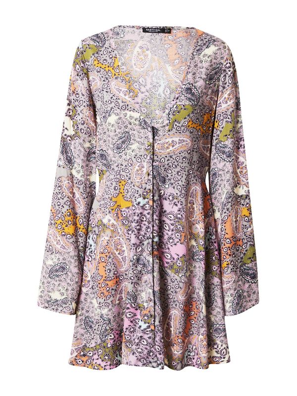 Nasty Gal Nasty Gal Haljina  maslinasta / lila / crna / bijela