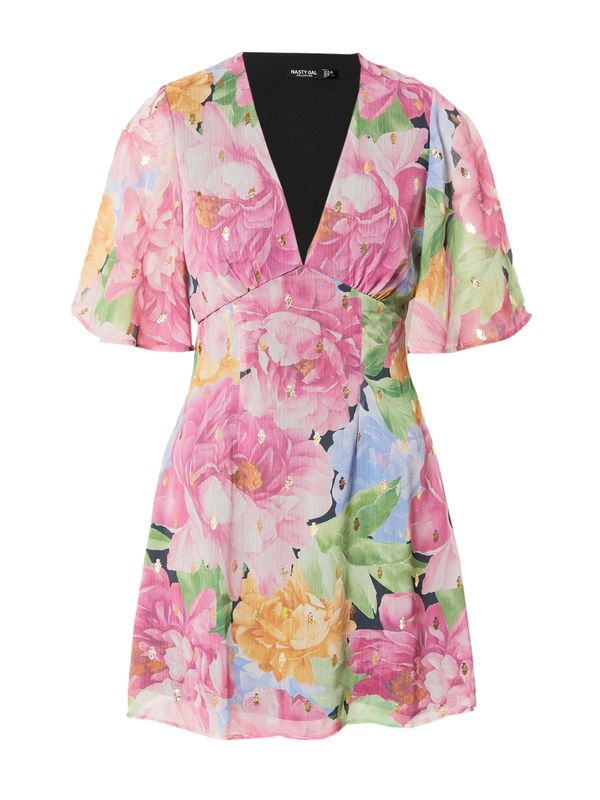 Nasty Gal Nasty Gal Haljina  svijetloplava / zelena / roza / bijela