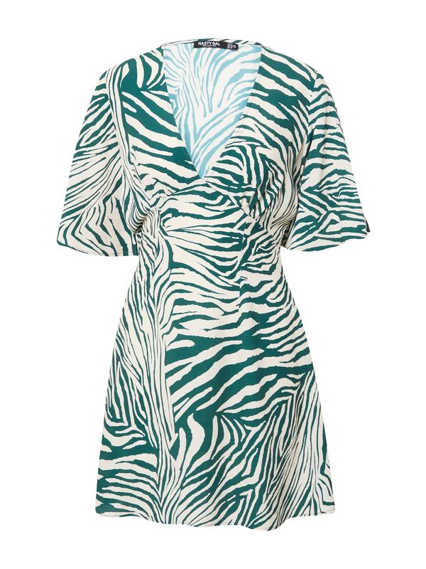 Nasty Gal Nasty Gal Haljina  zelena / bijela