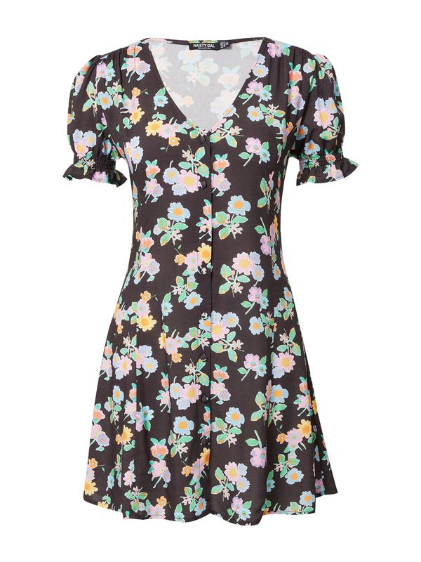 Nasty Gal Nasty Gal Haljina  zelena / ljubičasta / narančasta / crna