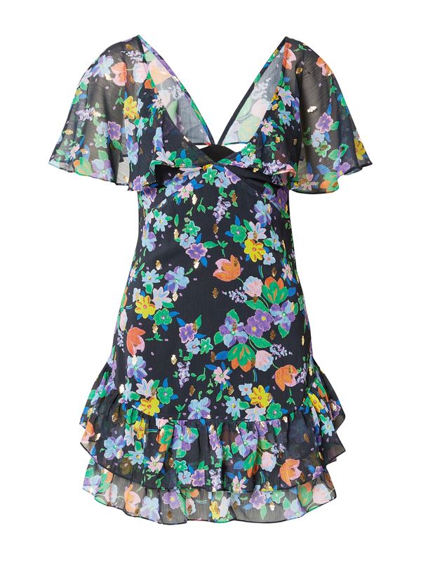 Nasty Gal Nasty Gal Ljetna haljina  mornarsko plava / svijetloplava / travnato zelena / narančasta