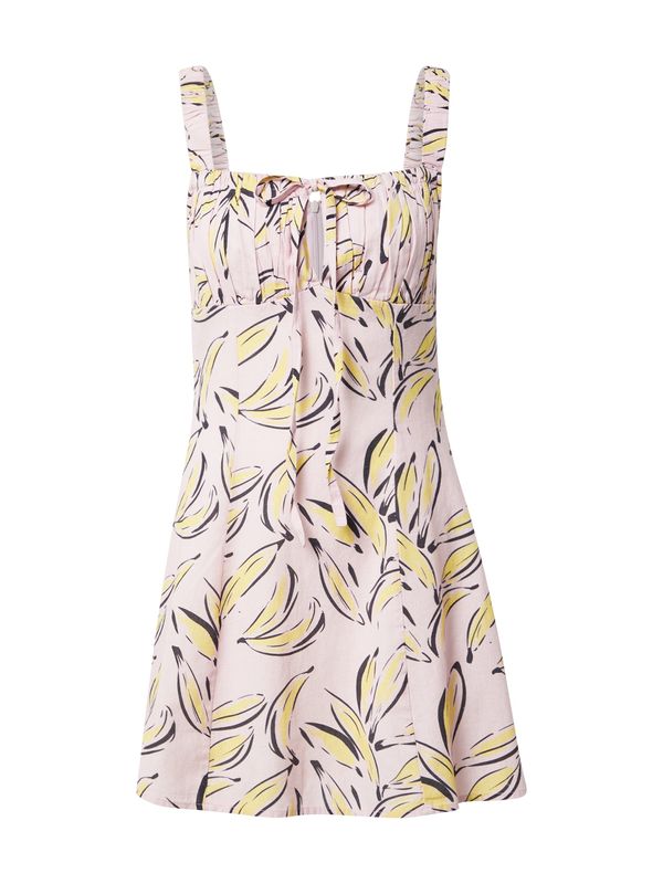 Nasty Gal Nasty Gal Ljetna haljina  svijetložuta / roza / crna