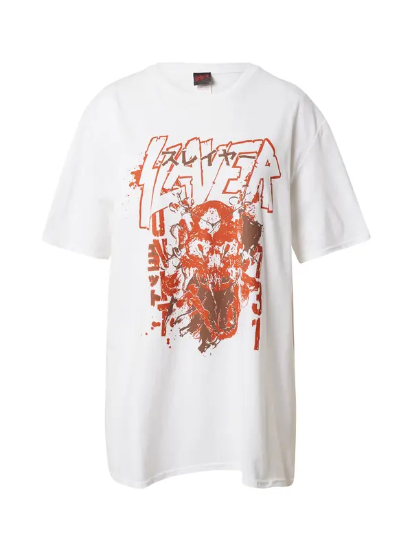 Nasty Gal Nasty Gal Majica 'Slayer'  smeđa / narančasta / bijela