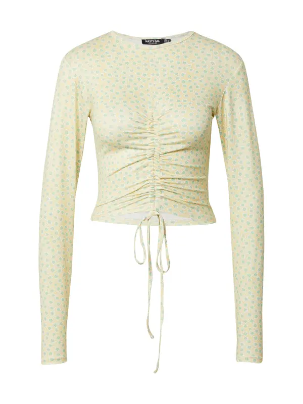 Nasty Gal Nasty Gal Majica  žuta / zelena / bijela