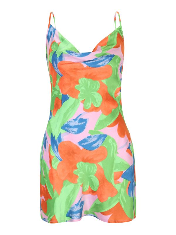 Nasty Gal Petite Nasty Gal Petite Ljetna haljina  plava / zelena / svijetloroza / crvena