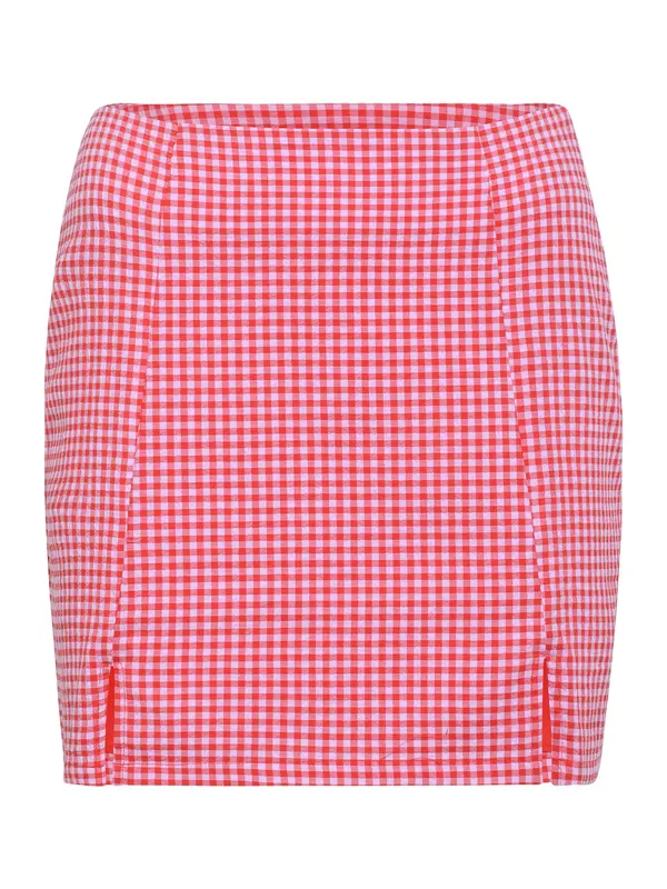 Nasty Gal Petite Nasty Gal Petite Suknja  svijetloroza / crvena / bijela