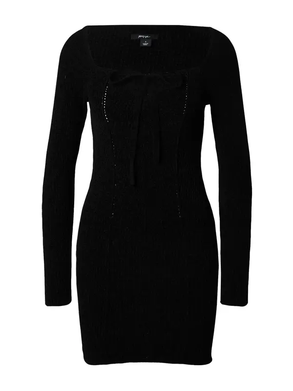 Nasty Gal Nasty Gal Pletena haljina 'Chenille'  crna