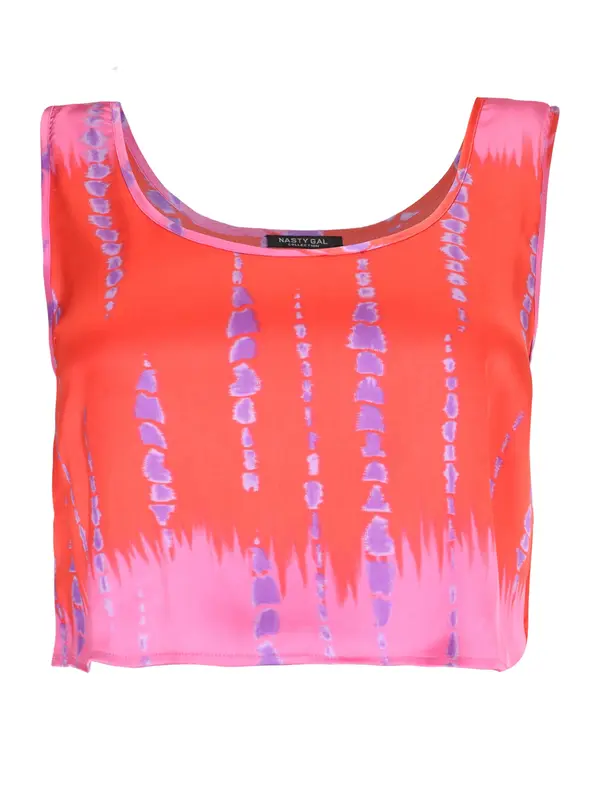 Nasty Gal Plus Nasty Gal Plus Top  ljubičasta / orhideja bijela / crvena