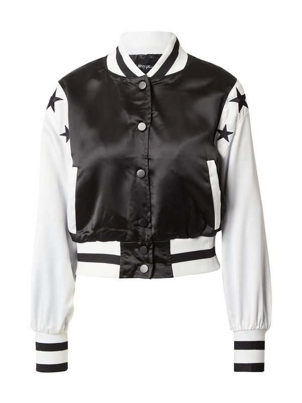 Nasty Gal Nasty Gal Prijelazna jakna  crna / bijela