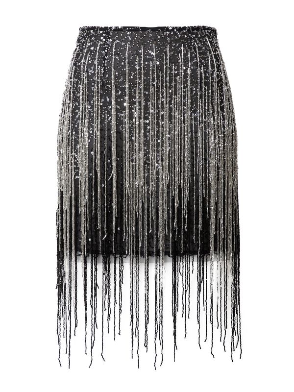 Nasty Gal Nasty Gal Suknja  crna / srebro