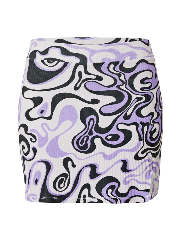 Nasty Gal Nasty Gal Suknja  pastelno ljubičasta / svijetloljubičasta / crna