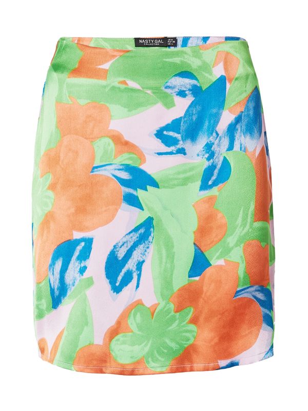 Nasty Gal Nasty Gal Suknja  plava / zelena / narančasta / roza