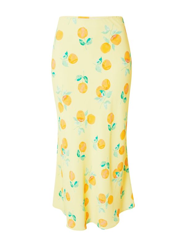 Nasty Gal Nasty Gal Suknja  žuta / zelena / menta / narančasta