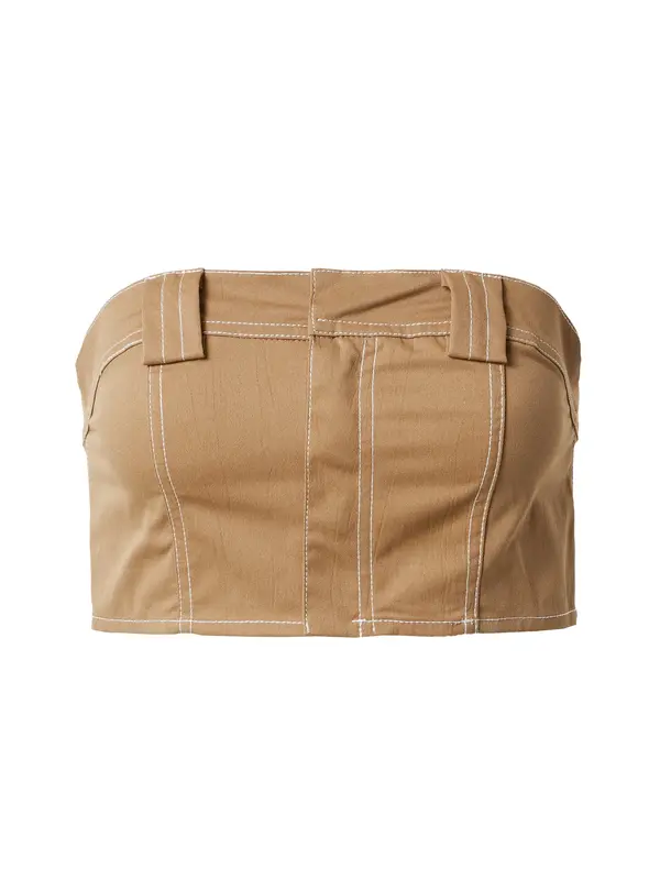 Nasty Gal Nasty Gal Top  boja devine dlake (camel)