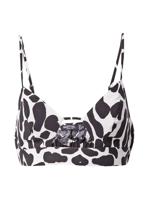 Nasty Gal Nasty Gal Top  crna / bijela
