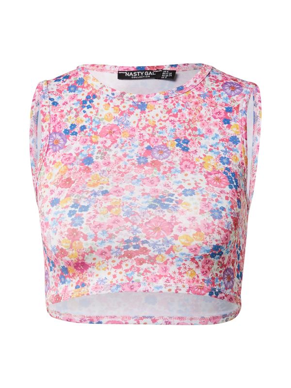 Nasty Gal Nasty Gal Top  plava / narančasta / roza / bijela