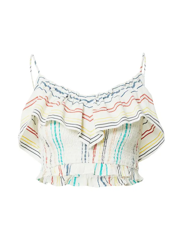 Nasty Gal Nasty Gal Top  plava / žuta / crvena / bijela