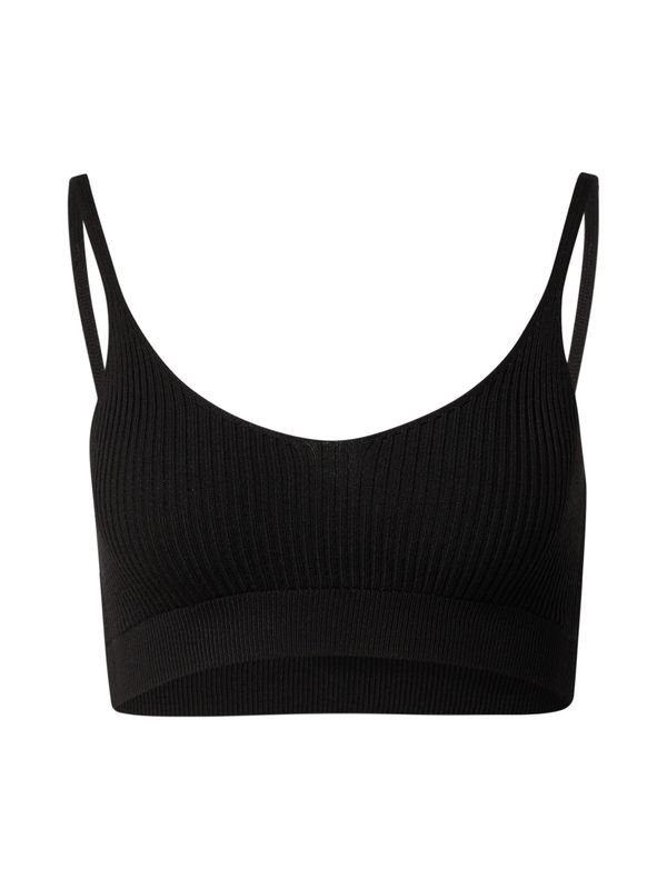 Nasty Gal Nasty Gal Top s naramenicama  crna