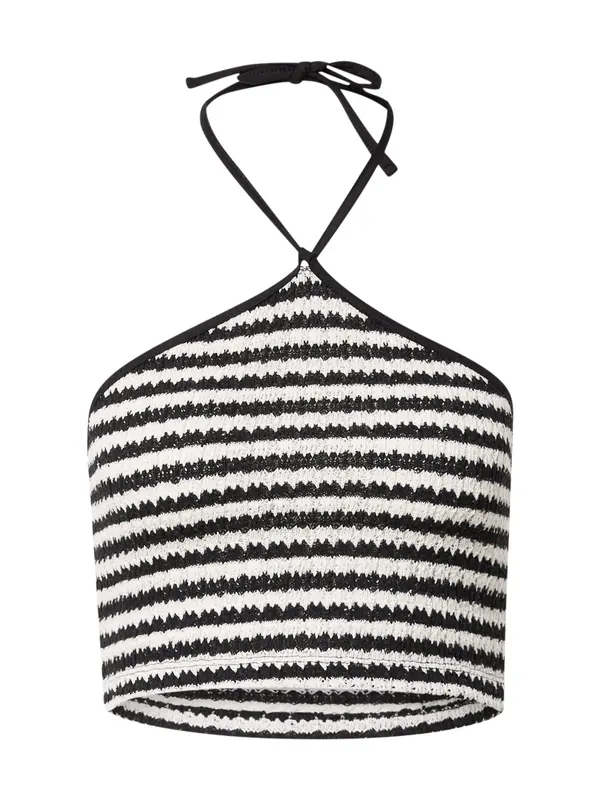 Nasty Gal Nasty Gal Top s naramenicama  crna / bijela