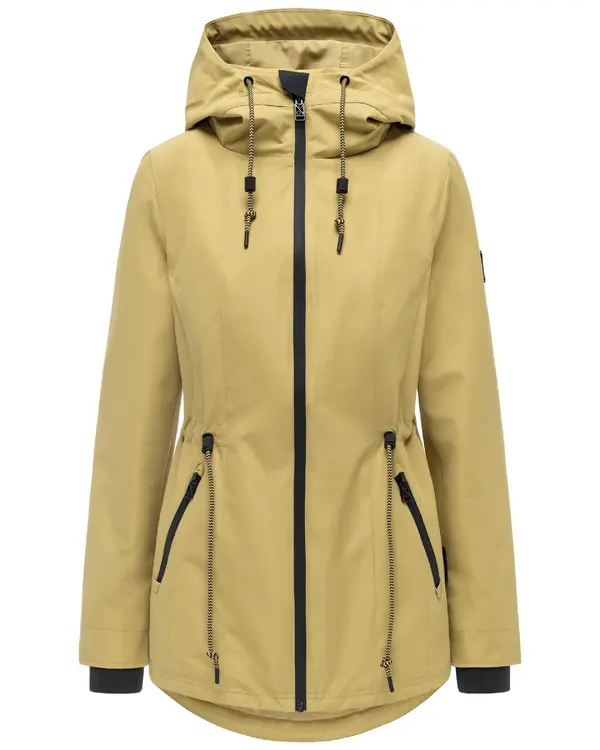 NAVAHOO NAVAHOO Lagana parka 'Blumentanz 14'  kaki / crna
