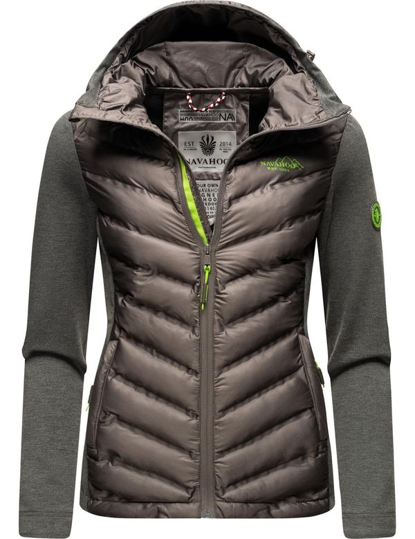 NAVAHOO NAVAHOO Prijelazna jakna 'Nimm Mich Mit'  čokolada / tamo siva