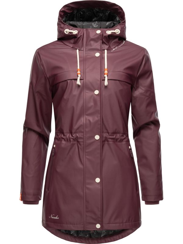 NAVAHOO NAVAHOO Prijelazni kaput 'Rainy Forest'  narančasta / bordo / bijela