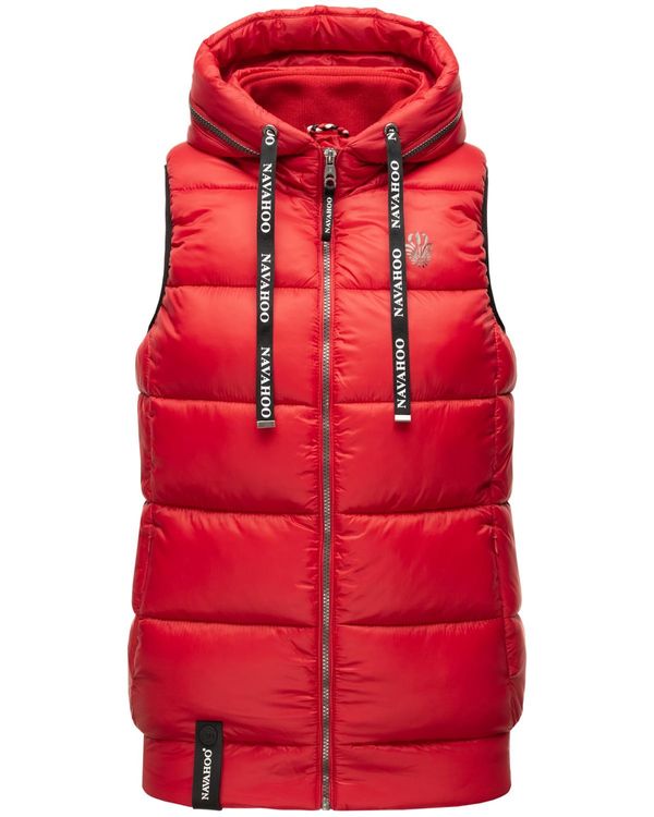 NAVAHOO NAVAHOO Prsluk 'Kassidy'  crvena / crna / bijela