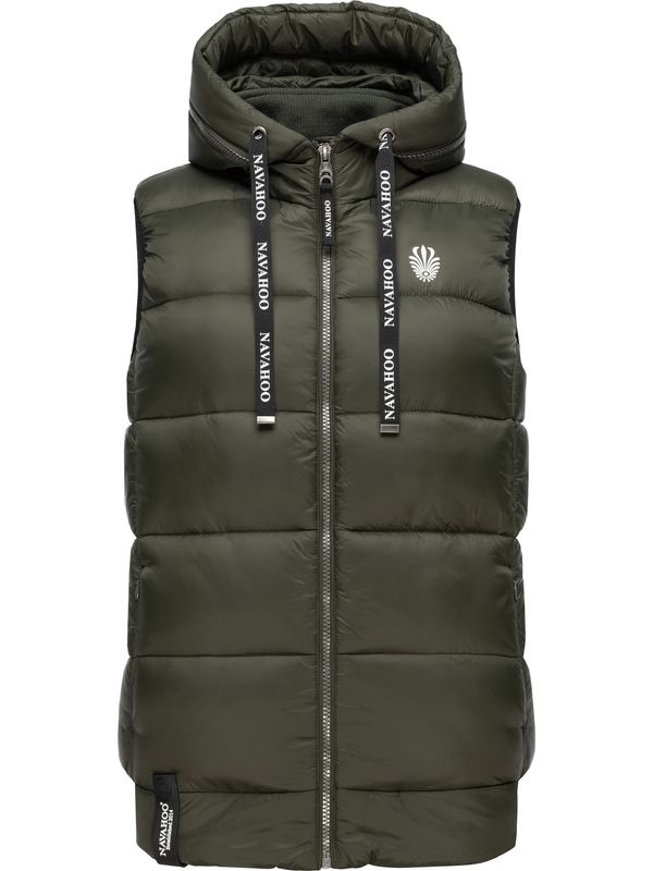 NAVAHOO NAVAHOO Prsluk 'Kassidy'  kaki / crna / bijela