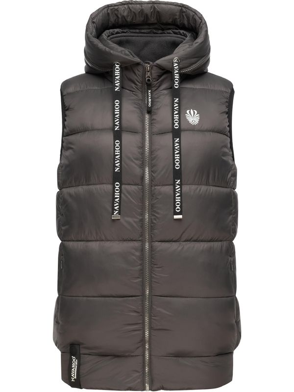 NAVAHOO NAVAHOO Prsluk 'Kassidy'  siva / crna / bijela