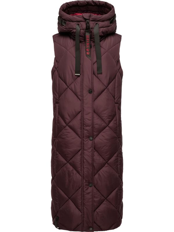 NAVAHOO NAVAHOO Prsluk 'Schnuckel'  bordo / jarko crvena / crna