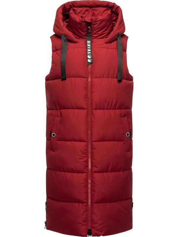 NAVAHOO NAVAHOO Prsluk 'Schnuffelchen'  krvavo crvena / crna