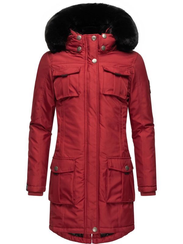 NAVAHOO NAVAHOO Tehnička jakna 'Tiniis'  krvavo crvena / crna