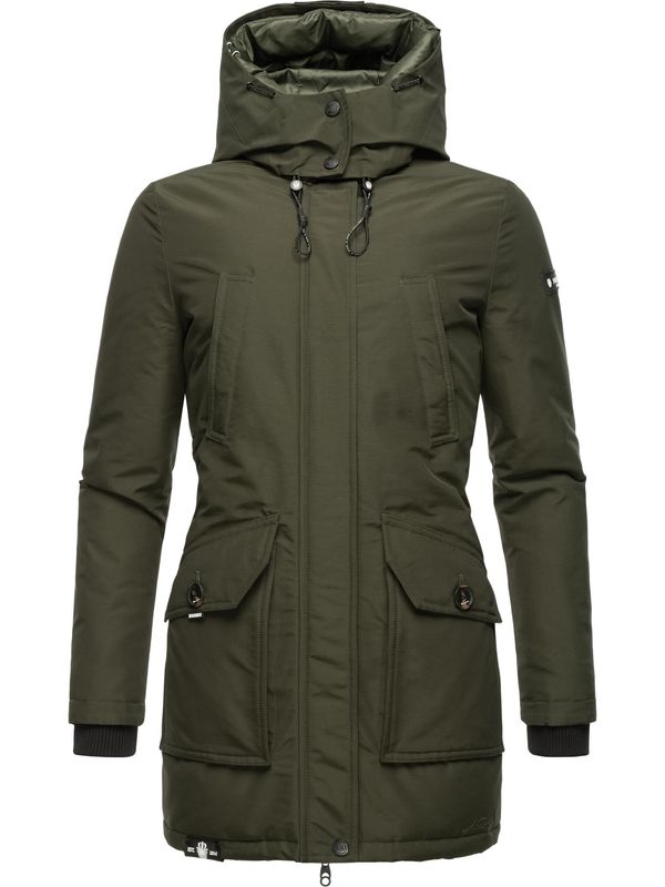 NAVAHOO NAVAHOO Zimska jakna  maslinasta / crna / bijela